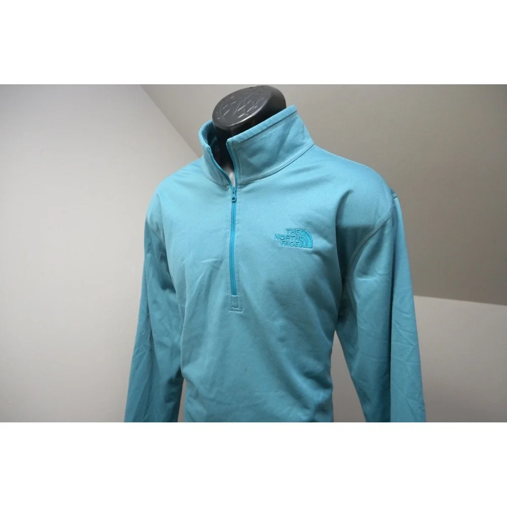 The North Face Quarter Zip Pullover Mens XL Turquoise‎ Lightweight Active